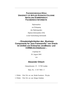 Inhaltsverzeichnis - ePublications TH Koeln