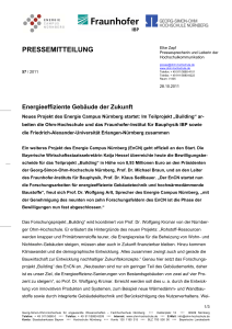 PRESSEMITTEILUNG - Technische Hochschule Nürnberg Georg