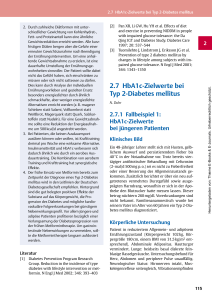 2.7 HbA1c-Zielwerte bei Typ 2-Diabetes mellitus