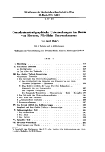 ConodoDtenstratigraphische Untersuchungen im Baum von