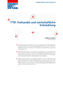 TTIP, Freihandel und wirtschaftliche Entwicklung