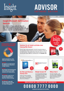 Insight Microsoft Optimization Services S O F T W A R E    E D I T I O N