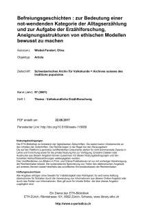 Befreiungsgeschichten : zur Bedeutung einer not - E