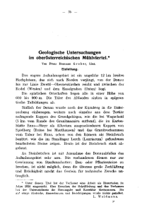 Geologische Untersuchungen im oberösterreichischen Mühlviertel.*