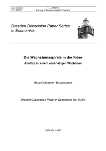Dresden Discussion Paper Series in Economics