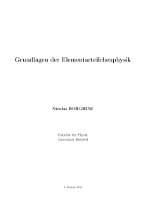 Grundlagen der Elementarteilchenphysik