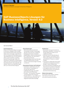 SAP-BusinessObjects-Lösungen für Business Intelligence