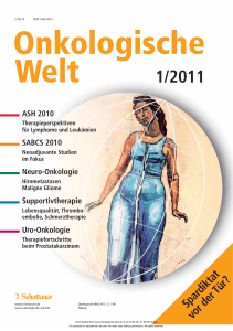 Komplettes Heft Onkologische Welt 1/2011