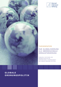 Thesenpapier: Zur Globalisierung als überregionale Herausforderung