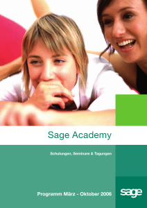 Sage Academy - HK Business Solutions GmbH