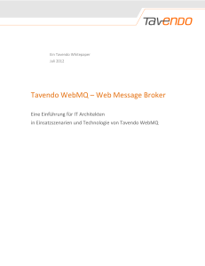 Tavendo WebMQ - Web Message Broker