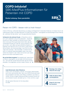 COPD-Infobrief SBK-MedPlus-Informationen für Patienten mit COPD