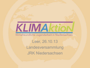 Leer, 26.10.13 Landesversammlung JRK Niedersachsen