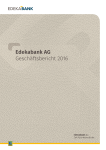 Edekabank AG Geschäftsbericht 2016