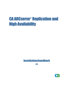 CA ARCserve Replication and High Availability