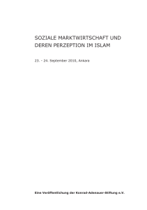 soziale marktwirtschaft und deren perzeption im islam