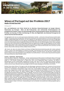 prowein 2017 - Wines of Portugal