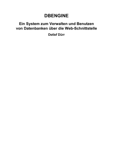 dbengine - Detlef Dürr
