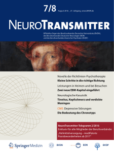 NeuroTransmitter vom Juli/ August 2016