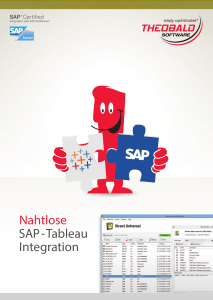 Nahtlose SAP - Tableau Integration