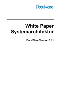 White Paper Systemarchitektur V6.11