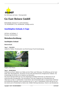 Go-East Reisen GmbH | +49-(0)40-896909-0