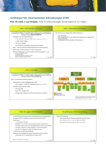 Antikörper bei rheumatischen Erkrankungen (C30)