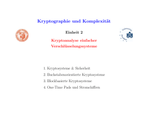 Kryptographie und Komplexität