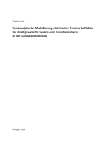 Semianalytische Modellierung elektrischer