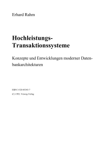 Hochleistungs- Transaktionssysteme