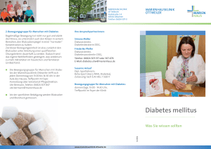 Diabetes mellitus - Marienhausklinik Ottweiler