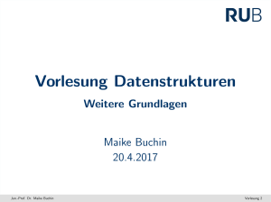 Vorlesung Datenstrukturen - Ruhr
