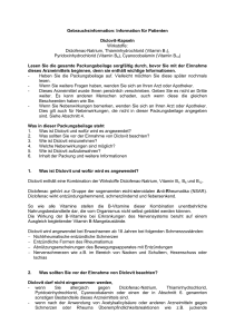 Information für Patienten Diclovit-Kapseln Wirkstoffe: Diclofenac