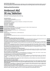 Ambroxol AbZ 30 mg Tabletten
