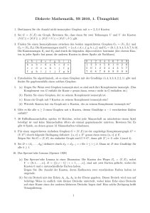 Diskrete Mathematik, SS 2010, 1. ¨Ubungsblatt