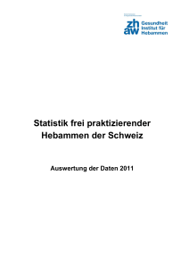 Statistik frei praktizierender Hebammen der Schweiz
