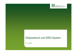 Dialyseshunt und DRG System