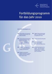 Fortbildungsprogramm für das Jahr 2010