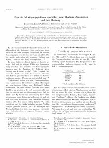 Über die Schwingungsspektren von Silber- und