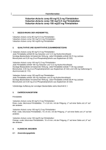 Valsartan-Actavis comp 80 mg/12,5 mg Filmtabletten Valsartan