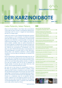 Der KarzinoiDbote - Netzwerk Neuroendokrine Tumoren (NeT)