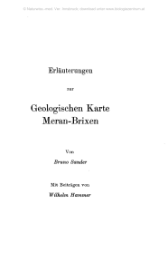 Geologischen Karte Meran-Brixen