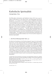 Katholische Spiritualität - geistundleben.de