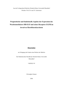 Prognostische und funktionelle Aspekte der Expression des