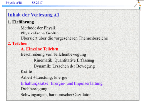 Inhalt der Vorlesung A1 - e2.physik.tu