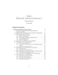 MAE4 Mathematik: Analysis für Ingenieure 4