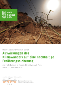 Auswirkungen des Klimawandels auf eine