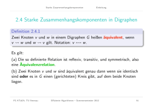 Effiziente Algorithmen - Graphdurchläufe