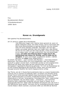 Koran vs. Grundgesetz