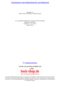 Taschenbuch der Elektrotechnik und Elektronik - Beck-Shop